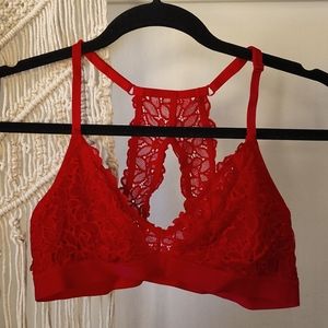 3/$30 Aerie Red Lace Bralette
